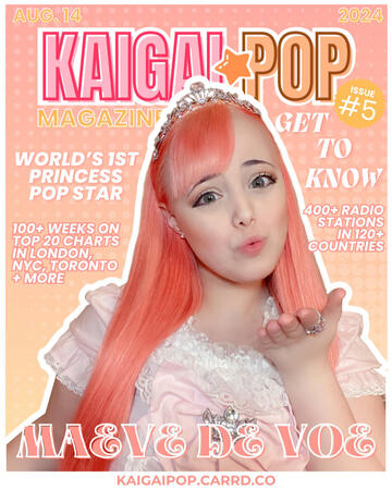 Magazine Cover Kaigai Pop August 2024, Maeve De Voe