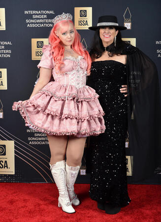 Maeve De Voe with Owner of ISSA Awards Tamanie Dove, (International Singer Songwriters Association) out of Atlanta, Ga, August 2024