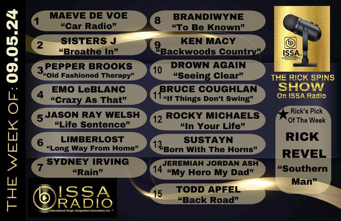 "Car Radio' Number One Song in 2024, 3rd Number One Song in 2024 and on ISSA International Radio